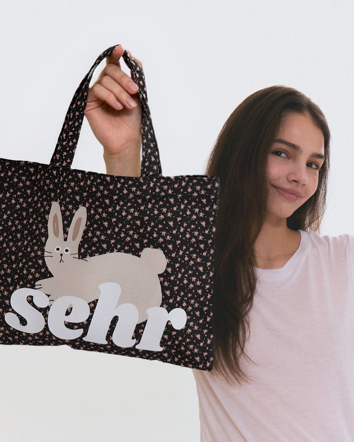 세르(SEHR) My Bunny Flower Mini Bag (Black)