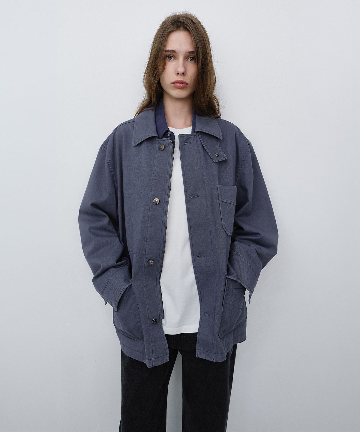 던스트(DUNST) UNISEX CHORE JACKET_UDJA6C104_BLUE