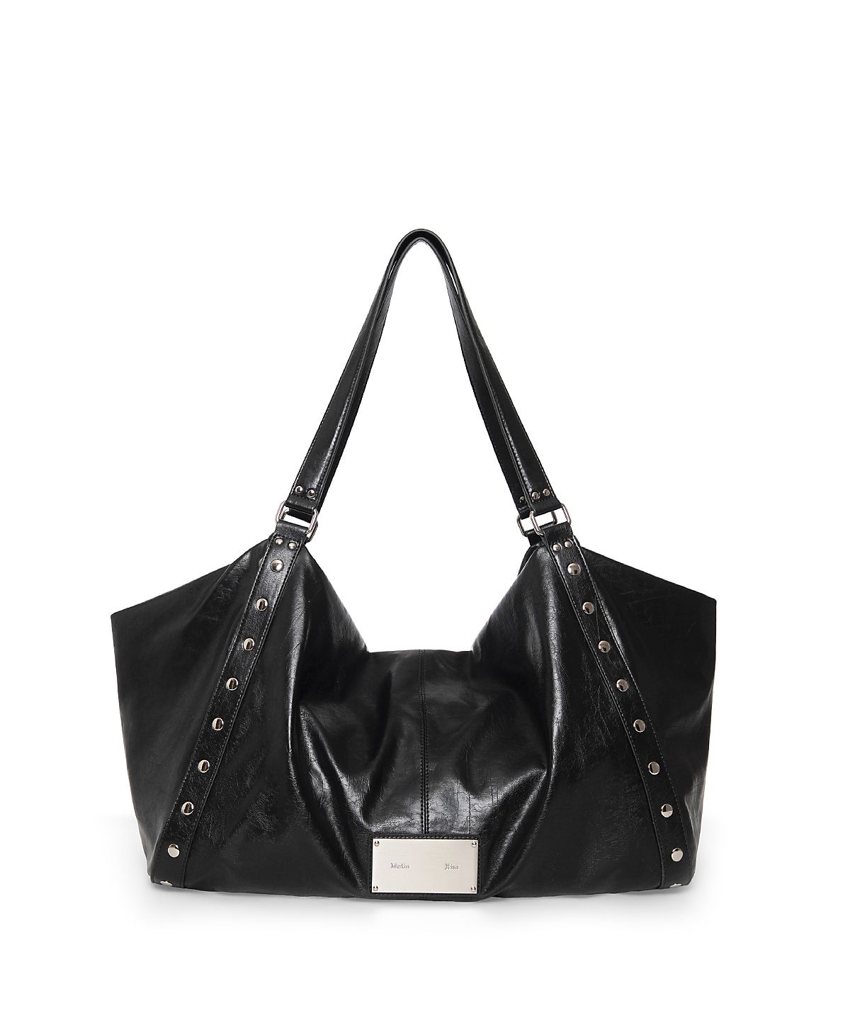 마뗑킴(MATIN KIM) MATIN EDGE STUD BIG BAG IN BLACK