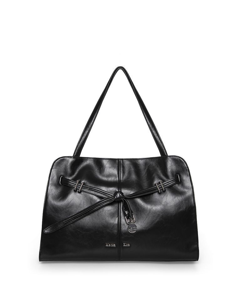 DROP TAIL MELLOW BIG SHOULDER BAG IN BLACK