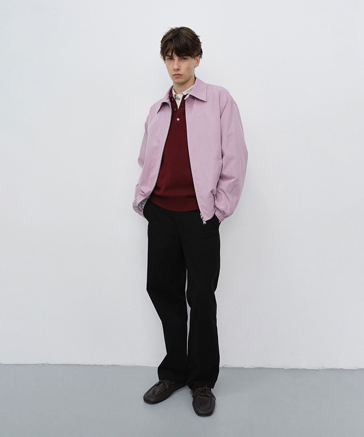 던스트 포 맨(DUNST FOR MEN) STRAIGHT CHINO SLACKS_UDPA6C301_BLACK
