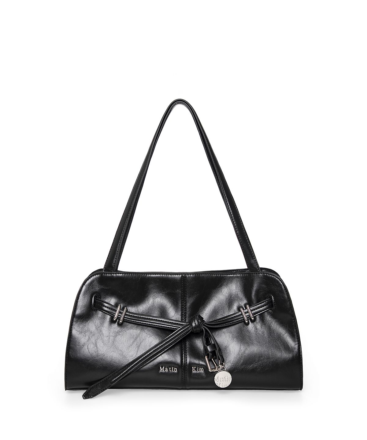 마뗑킴(MATIN KIM) DROP TAIL MELLOW SHOULDER BAG IN BLACK