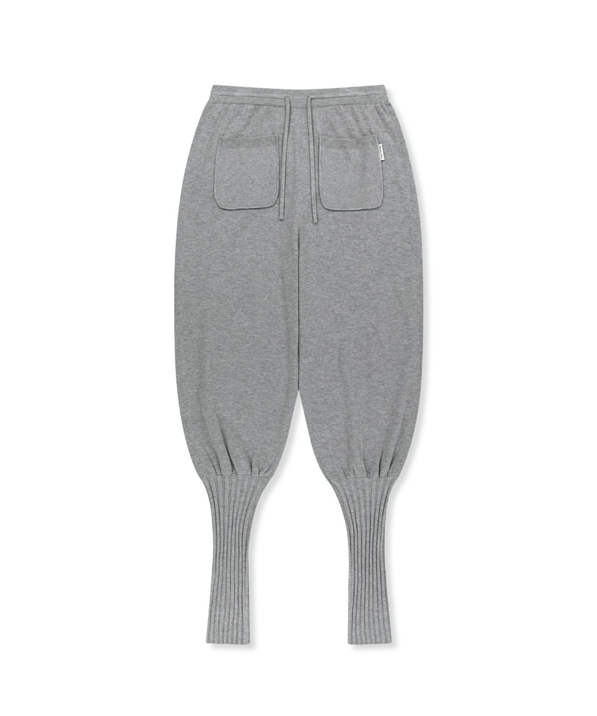 마뗑킴(MATIN KIM) LEG WARMER KNIT JOGGER PANTS IN GREY