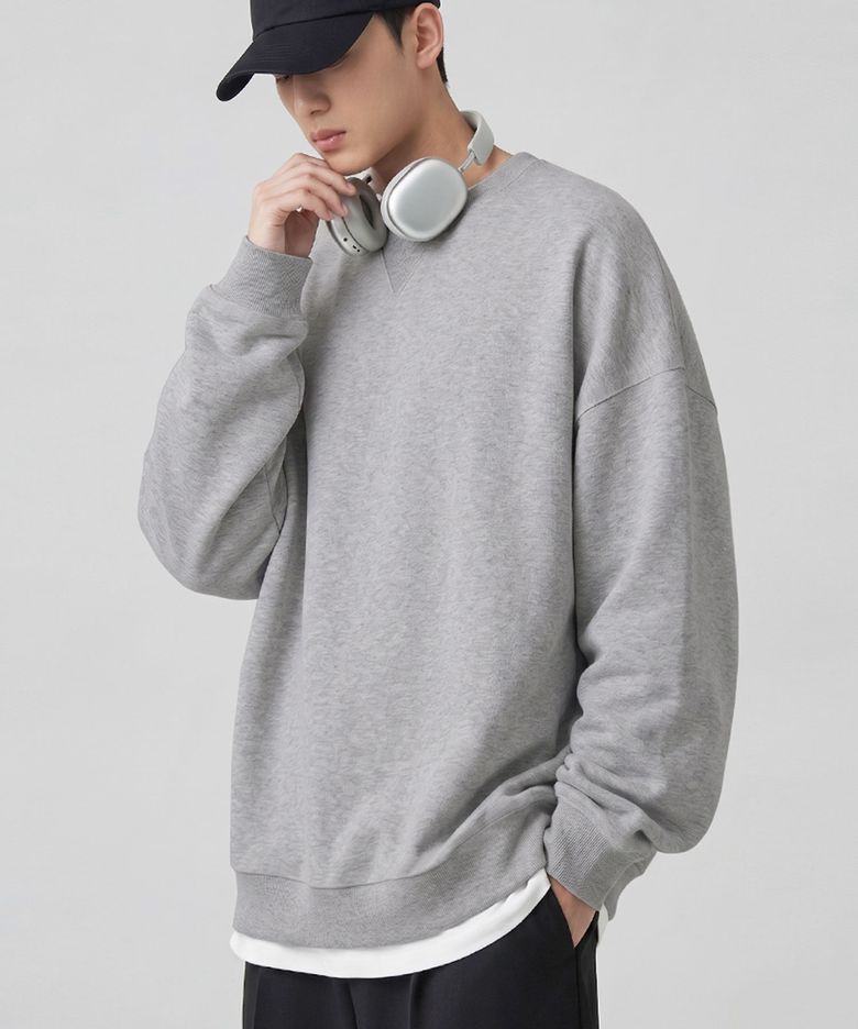 2J1MT01 오버핏 무지 맨투맨