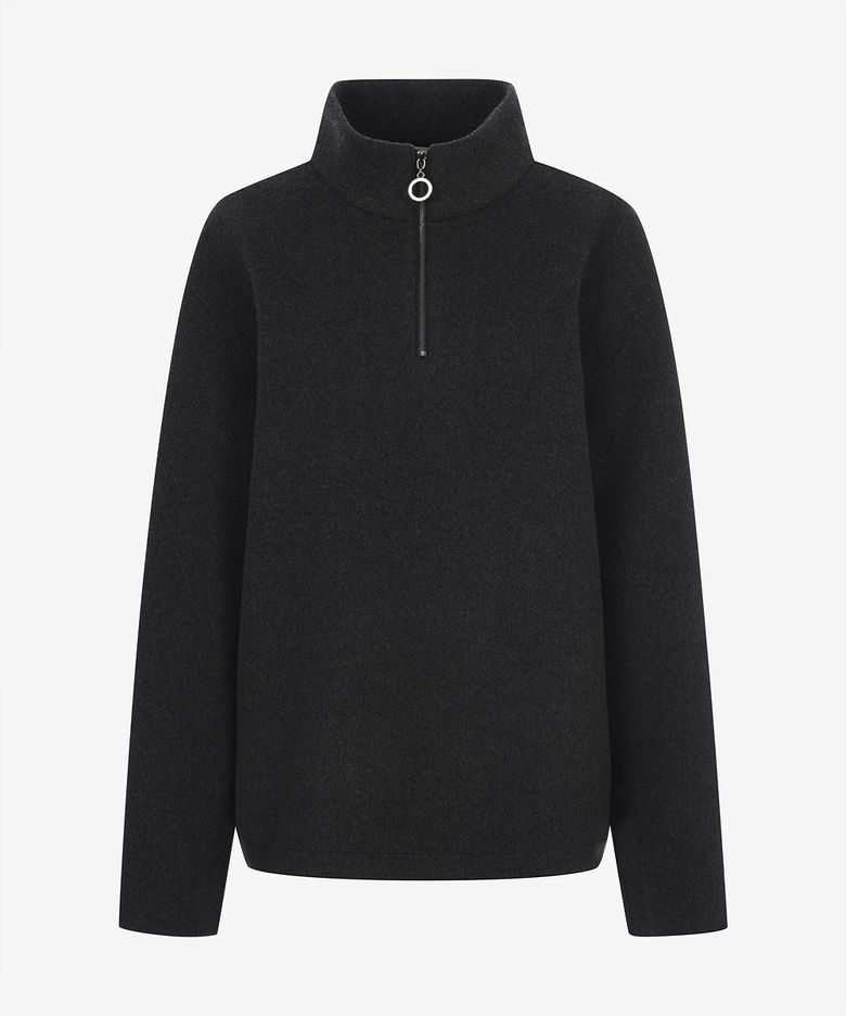 [Men] High-Neck Handmade Half-Zip T-Shirt (PPIBX8311)