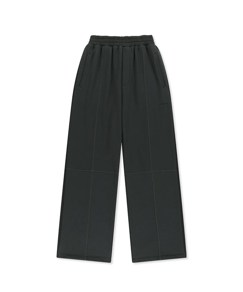 COLORBLOCK CUT SEAM SWEATPANTS IN BLACK