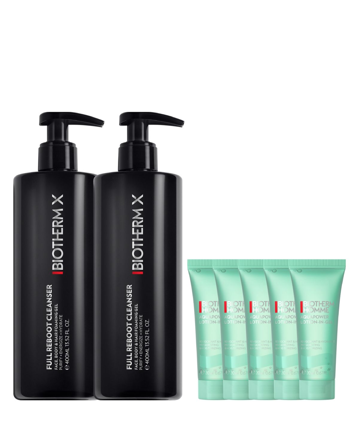 비오템(BIOTHERM) 비오템X 샤워젤 400ml 듀오 세트 (+올인원 100ml 증정)