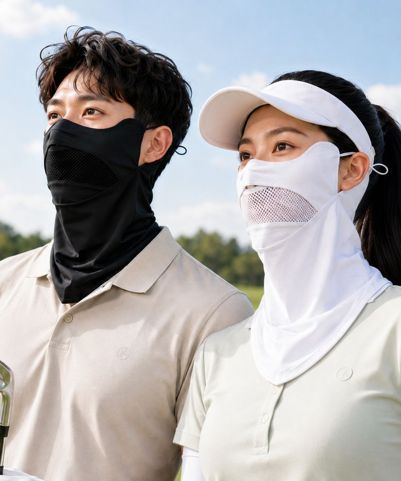 여름 남녀공용 자외선차단 메쉬 스포츠 페이크 마스크 KQSXMK14