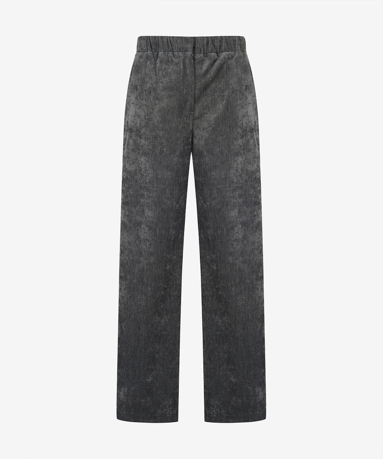 [Women] Chenille Full Semi-wide Banding Pants (PPFAX4417)