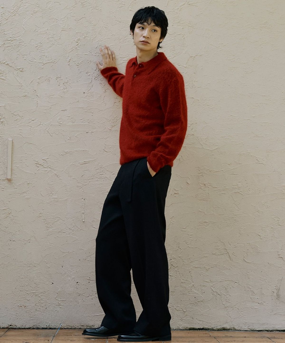 지이크 서촌 하우스(SIEG SEOCHON HAUS) [Men] Pleats Textured Casual Set-Up Pants (PPFAH4301)