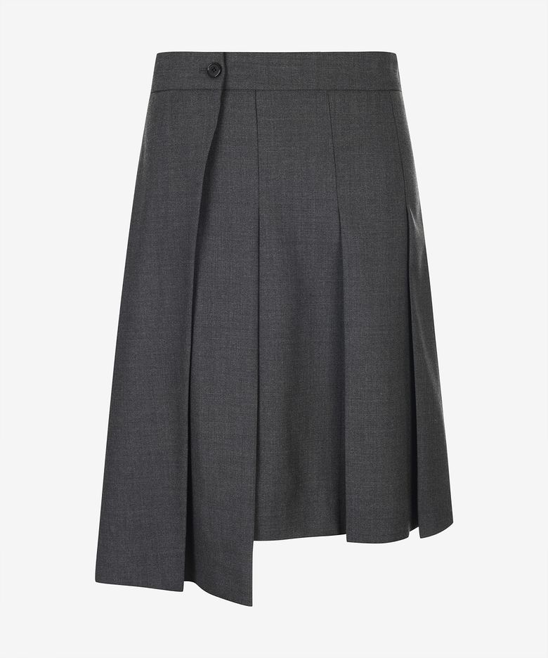 [Women] Cerruti Wool Set-Up Lap Skirt (PPSAH2403)