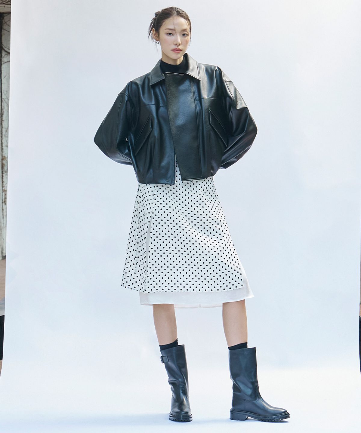 지이크 서촌 하우스(SIEG SEOCHON HAUS) [Women] Layered Dot Skirt (PPSAH2402)
