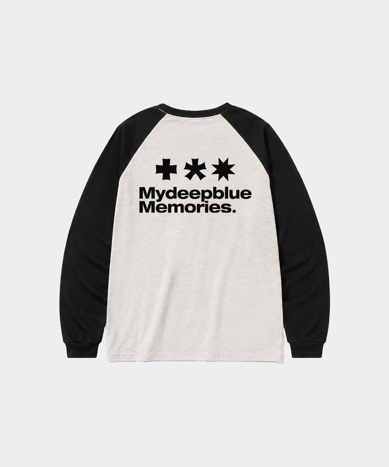 Mm Symbol Logo Raglan Tee (WHITE/BLACK)