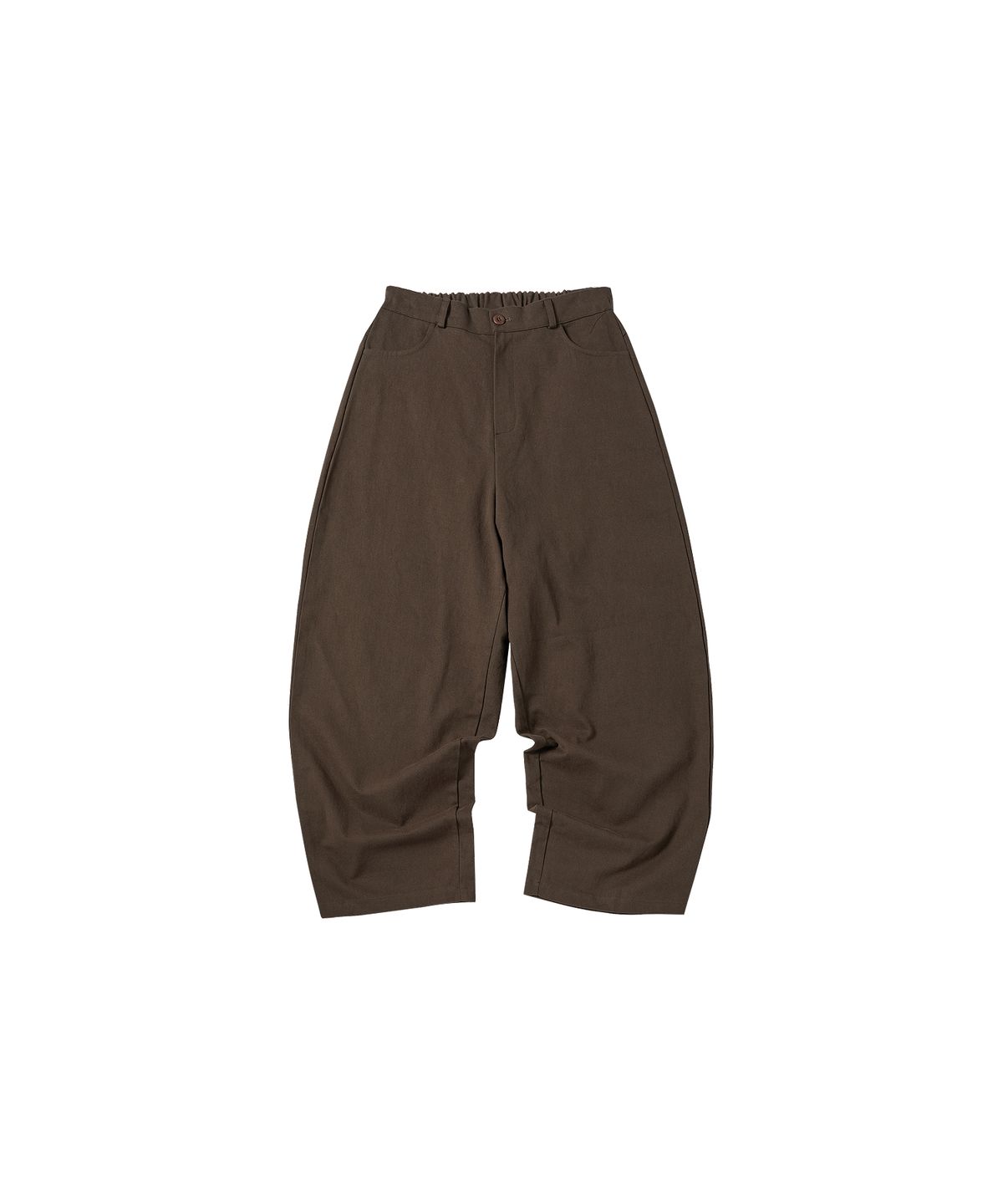 꼬모니노즈(COMONINOZ) W BACK RIBBON POINT PANTS [BROWN]