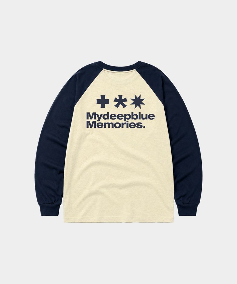 Mm Symbol Logo Raglan Tee (YELLOW/NAVY)