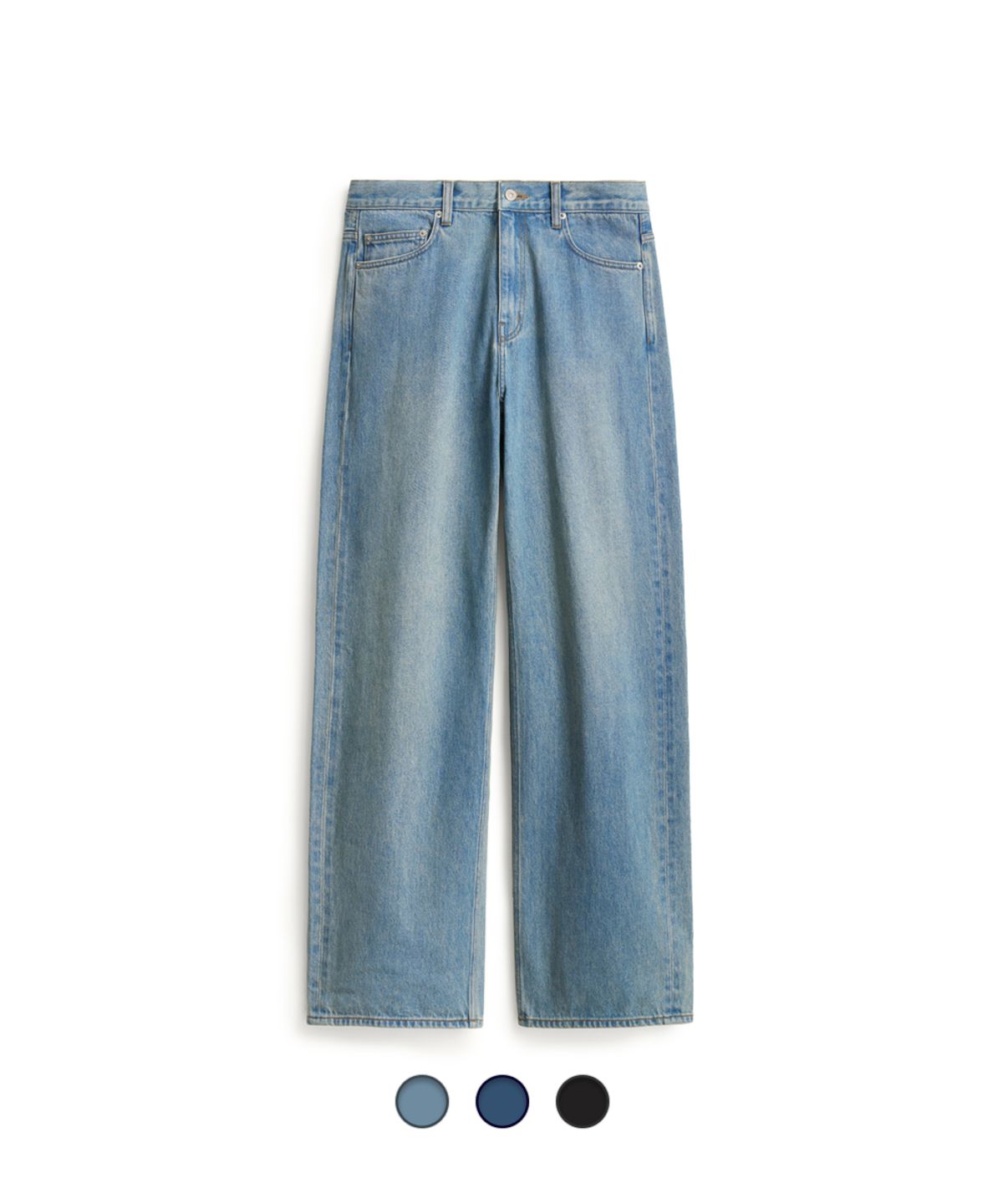 포터리(POTTERY) Relaxed Straight Denim Pants - 3 Color