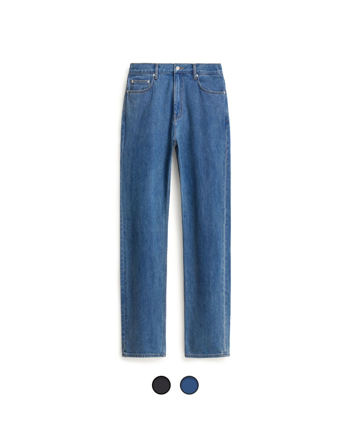 포터리(POTTERY) Slim Straight Denim Pants - 2 Color