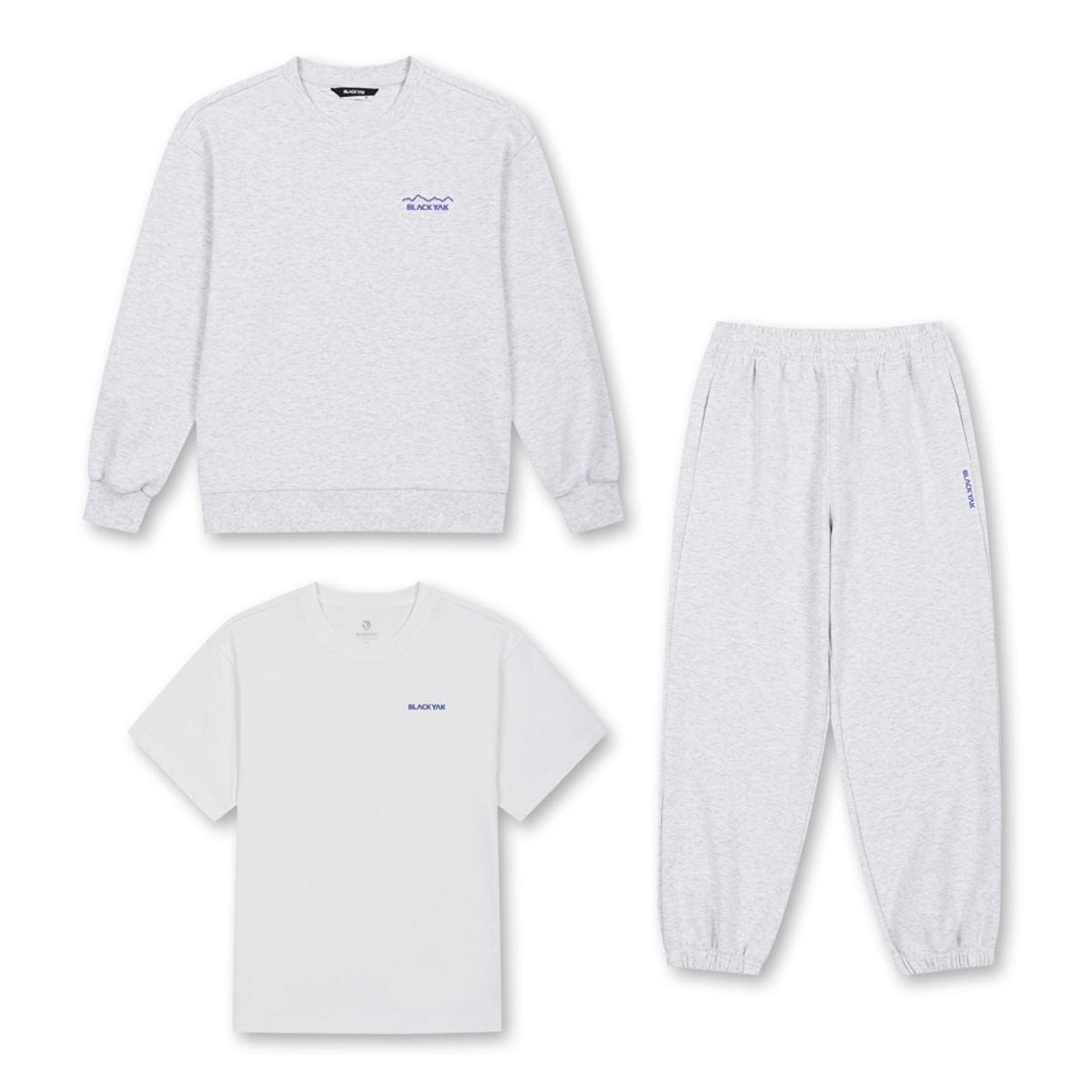 블랙야크 키즈(BLACK YAK KIDS) 쿠션지 3PCS 맨투맨 세트_ML