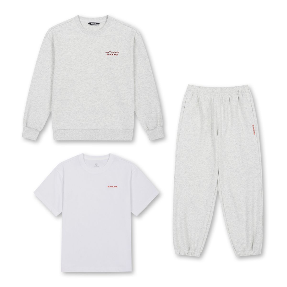 블랙야크 키즈(BLACK YAK KIDS) 쿠션지 3PCS 맨투맨 세트_OA