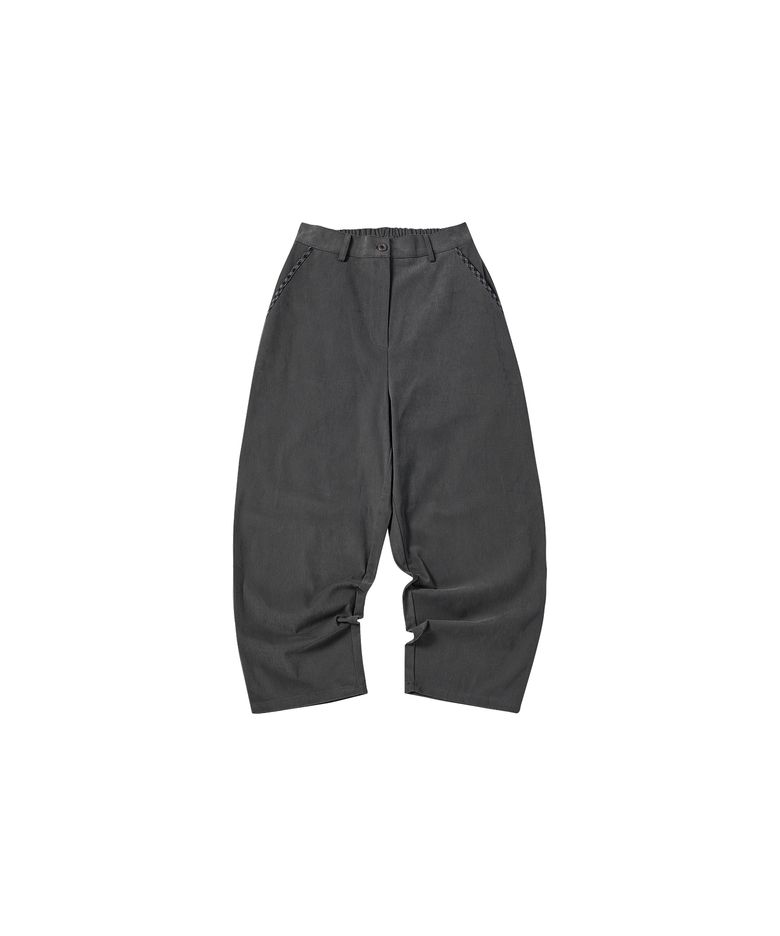 W CHECK TO POCKET PANT [DEEP GRAY]