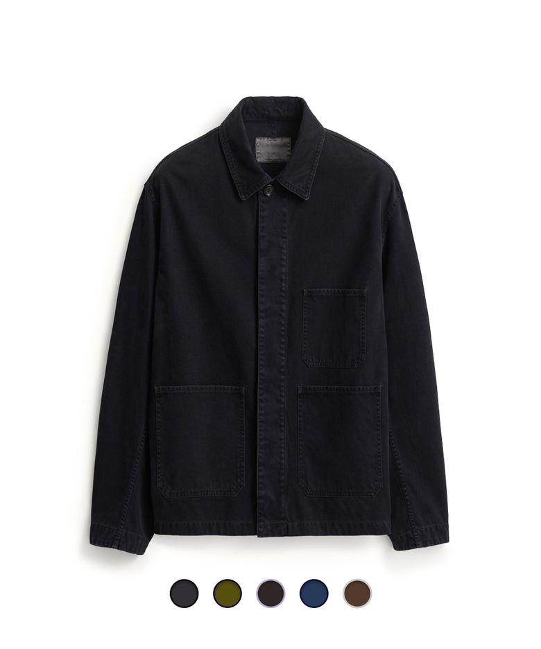 Brushed Cotton Work Jacket - 7 Color
