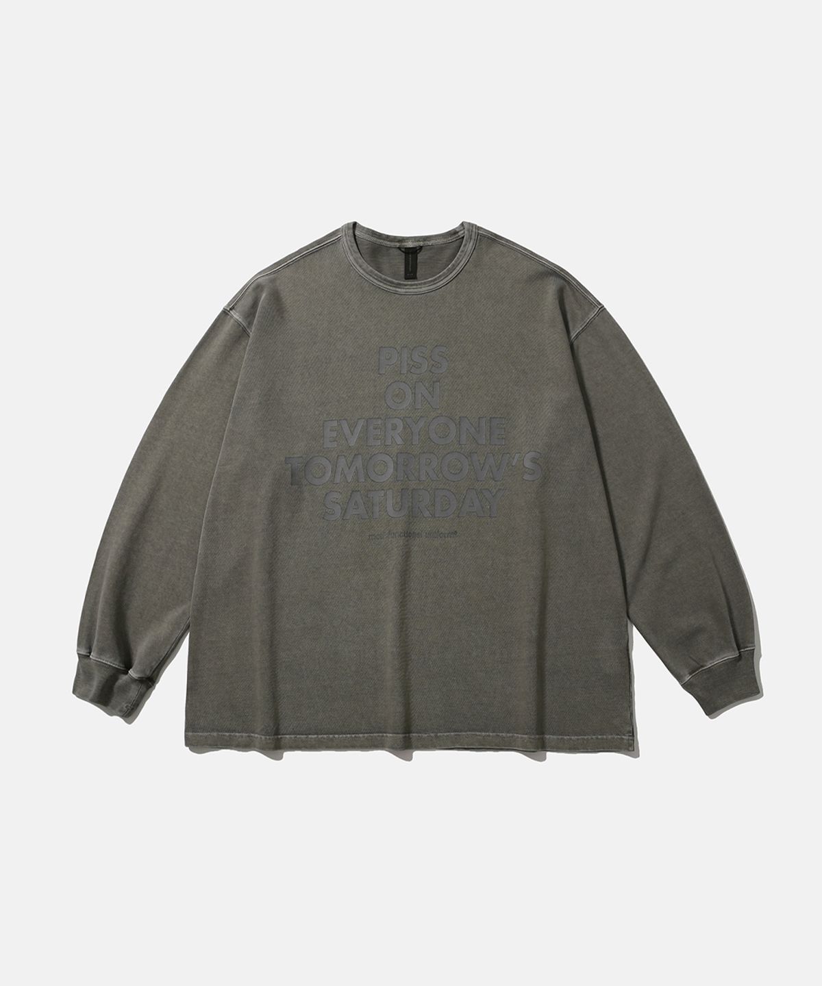 모이프(MOIF) [AW26] GARMENT DYED L/S TEE / DYED TAUPE