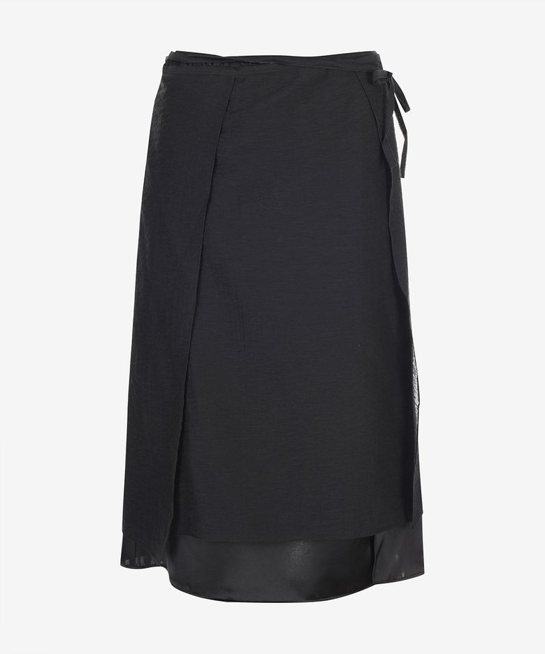 [Women] Sheer layered wrap skirt (PMSAD2301)