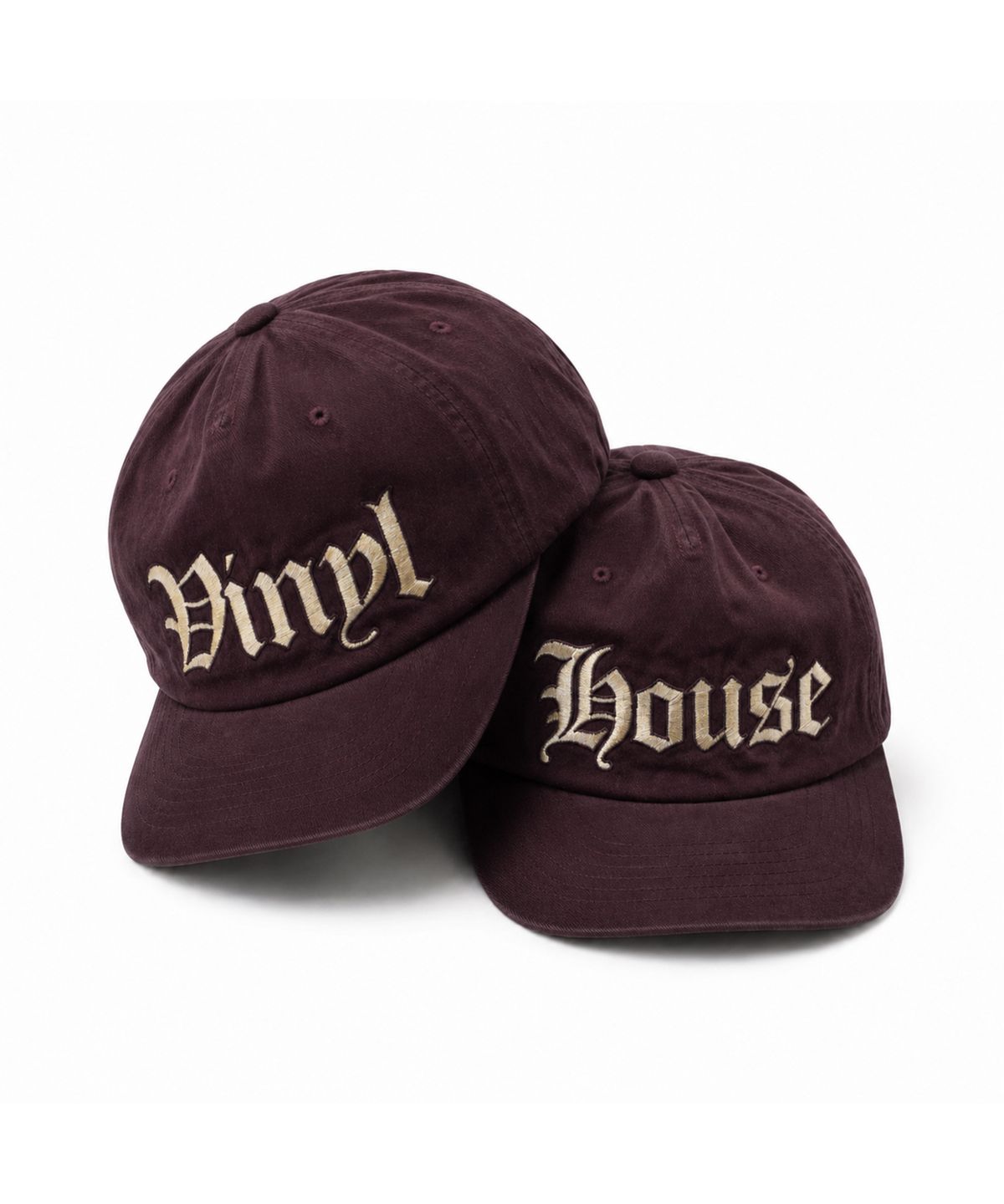 더바이닐하우스(THEVINYLHOUSE) OLD HOUSE BALL CAP BURGUNDY