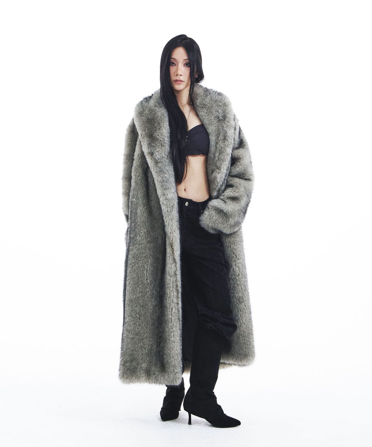 시데라(SIDERA) SMOKE FUR JACKET [long]