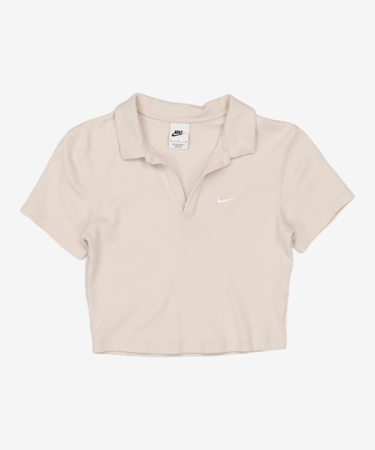 나이키(NIKE) 스포츠웨어 에센셜 반소매 폴로 탑 W - 라이트 오어우드 브라운:세일 / DV7885-104 M
