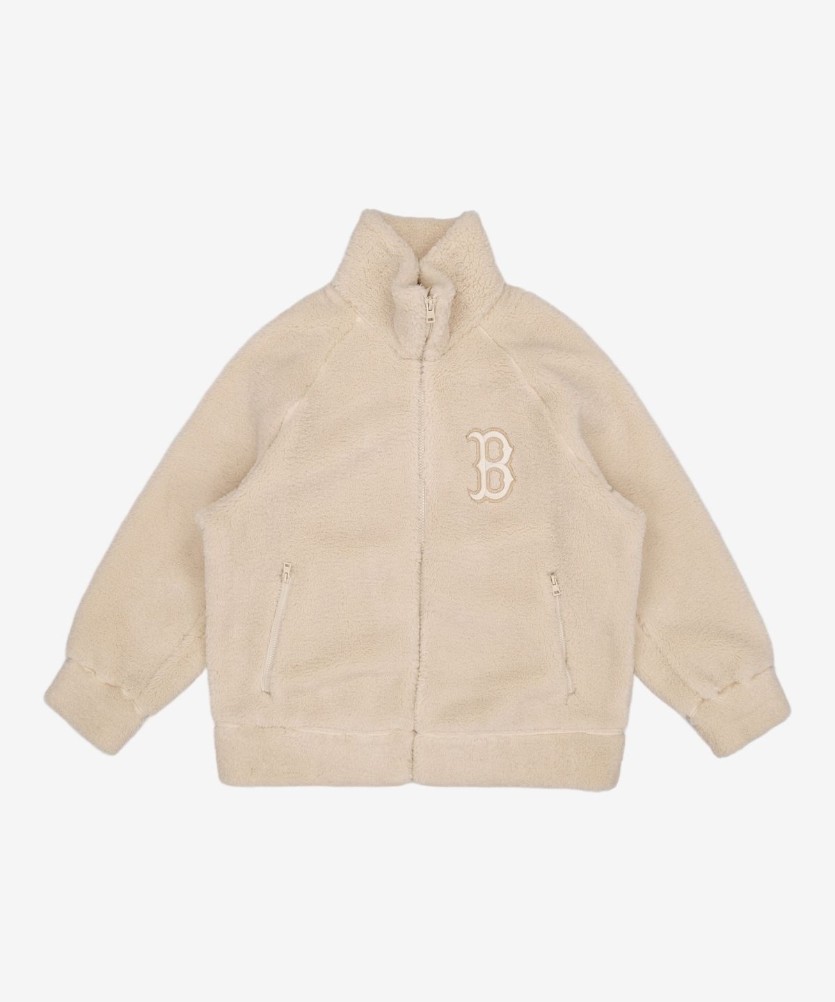 엠엘비(MLB) 베이직 미디움로고 메가오버핏 후리스 점퍼 B (L.Beige) M