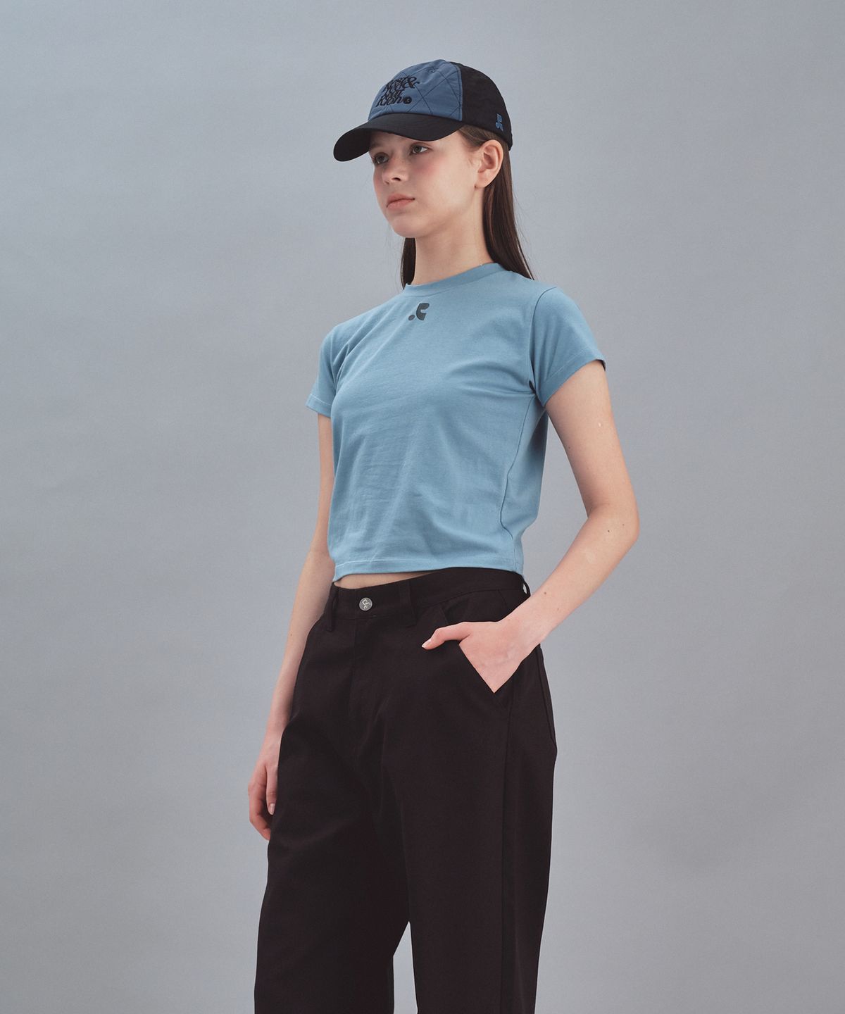 레스트앤레크레이션(REST&RECREATION) RR LOGO T-SHIRT - BLUE
