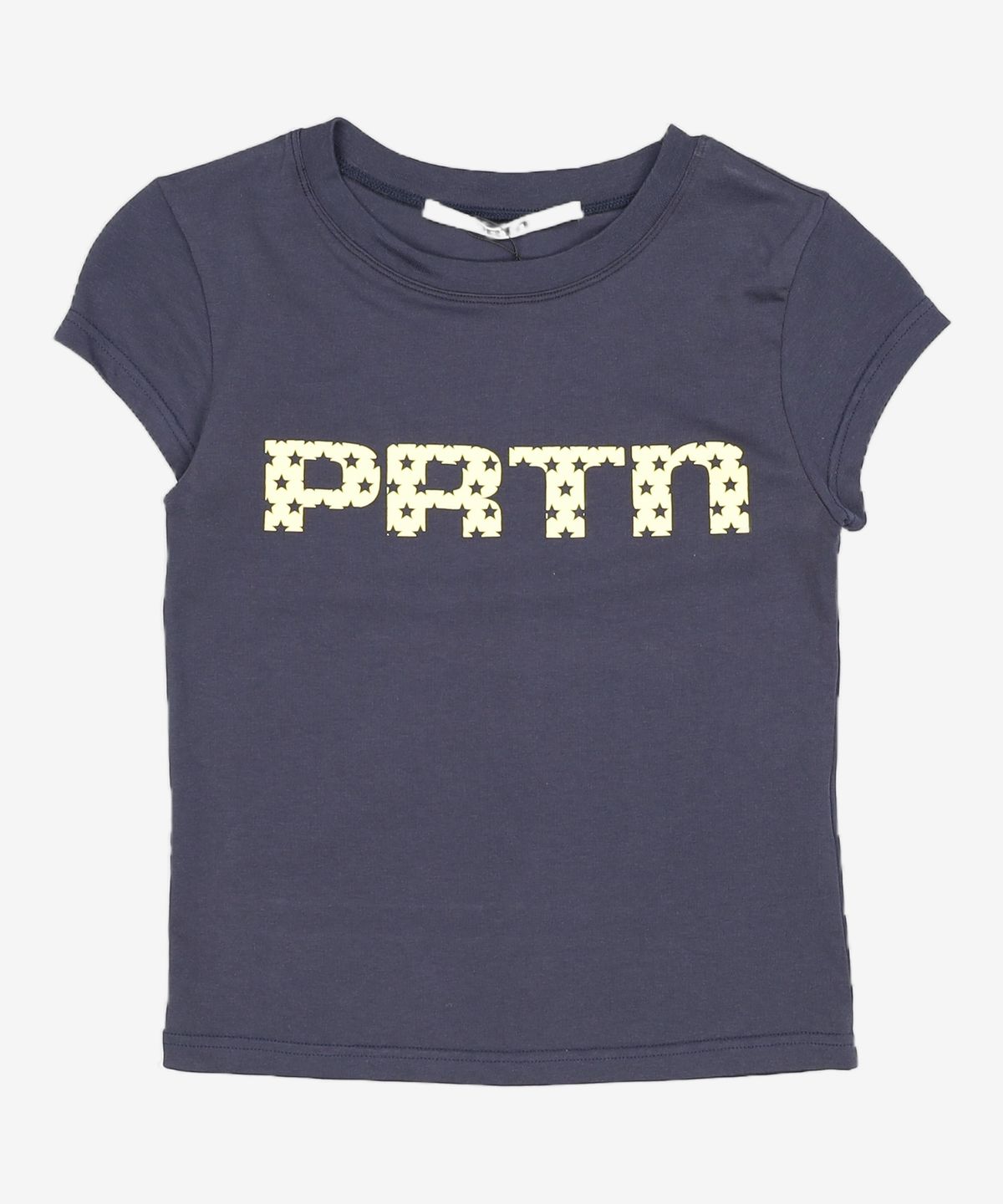 포르테나(PORTERNA) STAR LOGO CAP SLEEVE T-SHIRT-2COLOR XS