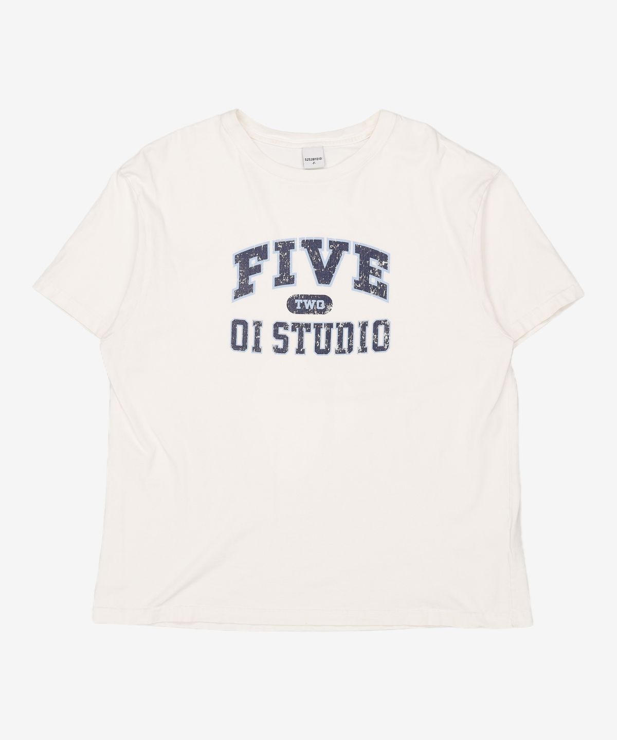 오아이오아이 컬렉션(OIOI COLLECTION) FIVETWO ARCH LOGO T-SHIRT [WHITE] F