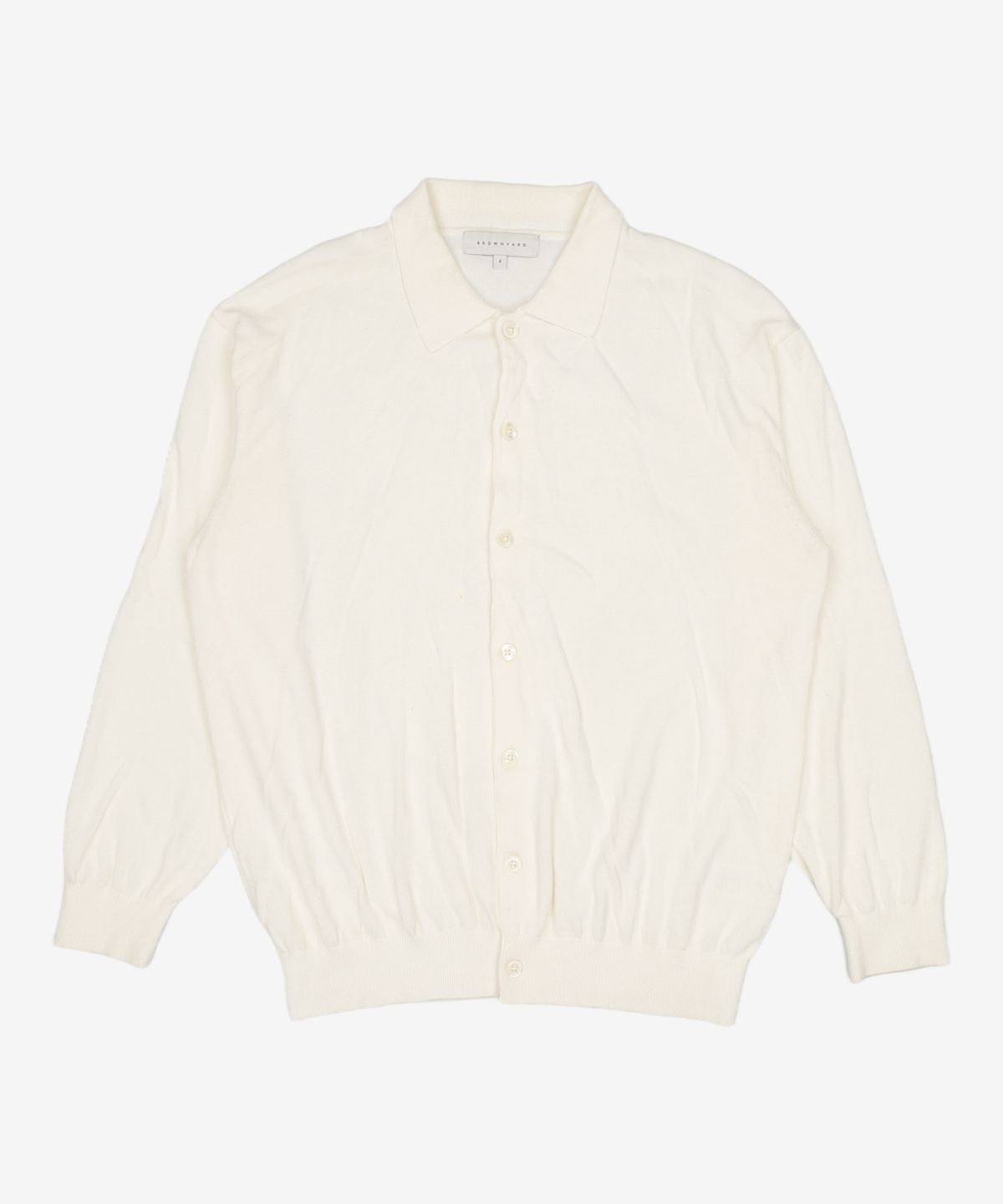 브라운야드(BROWNYARD) 22fw 카라 가디건, 옐로우 4