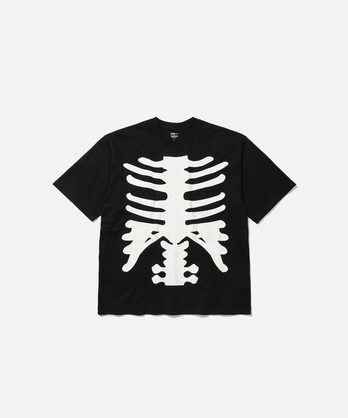 벤슨 레더스(VANSON LEATHERS) 벤슨 레더 카툰 스타일 본 티셔츠 / 블랙