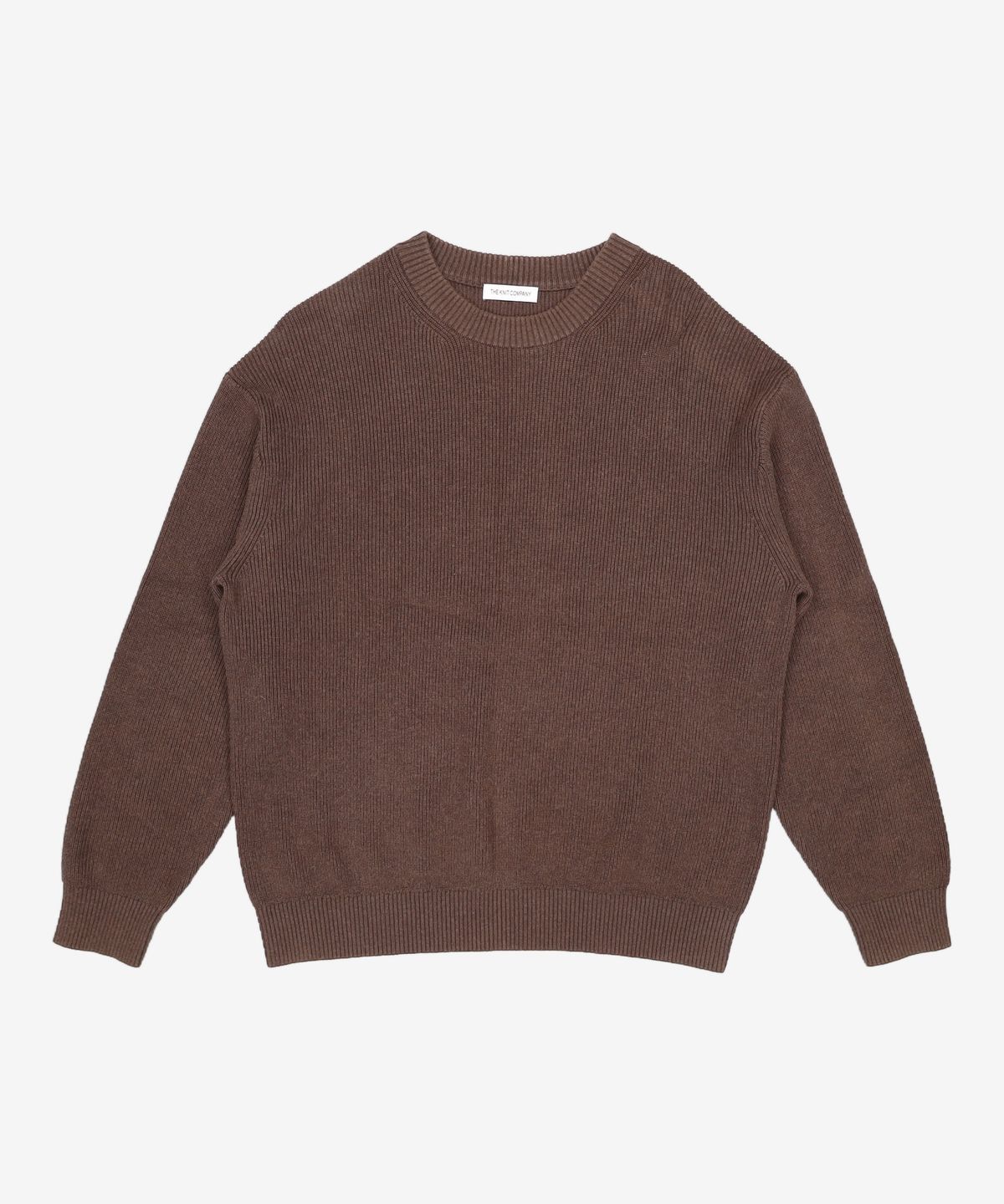 더니트컴퍼니(THEKNITCOMPANY) 마일드 코튼 리브드 니트 [브라운] L