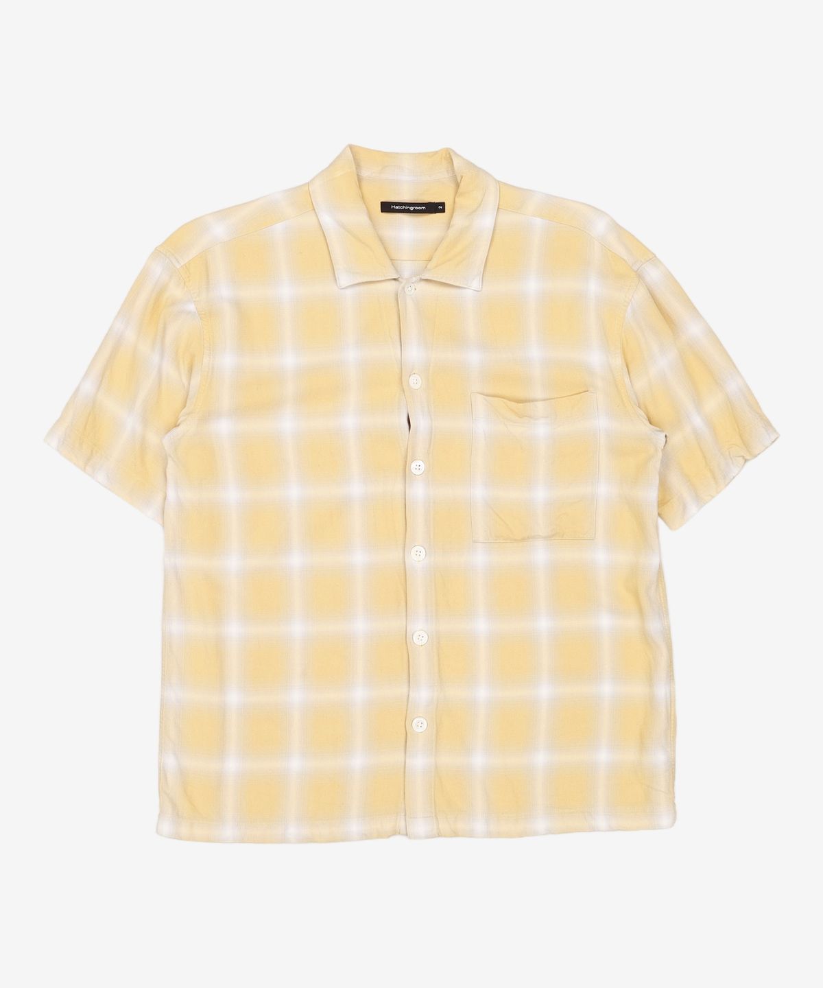 해칭룸(HATCHINGROOM) Box Shirt Ombre Check Yellow 2