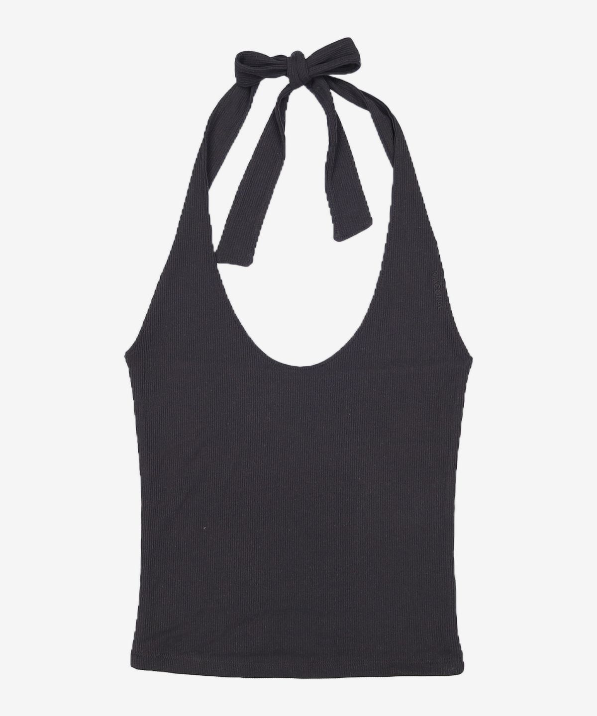 다이애그널(DIAGONAL) HALTER NECK SLEEVELESS TOP (black) XS