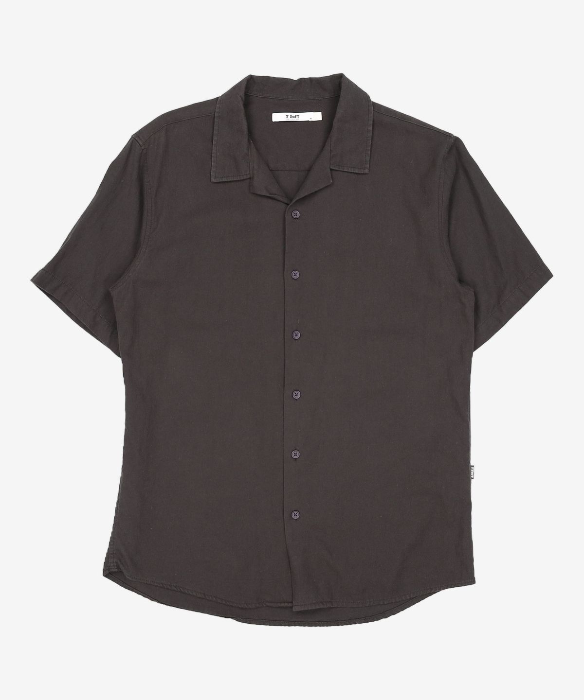 원소프트(1'SOFT) 베이직오픈카라셔츠 BASIC OPEN COLLAR SHIRT M