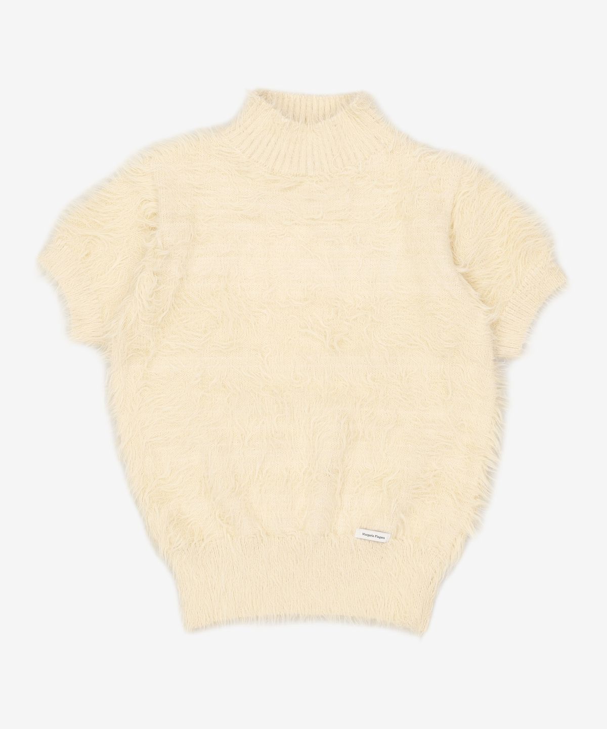 마가린핑거스(MARGARIN FINGERS) HAIRY HIGH NECK KNIT (LIGHT YELLOW) FREE