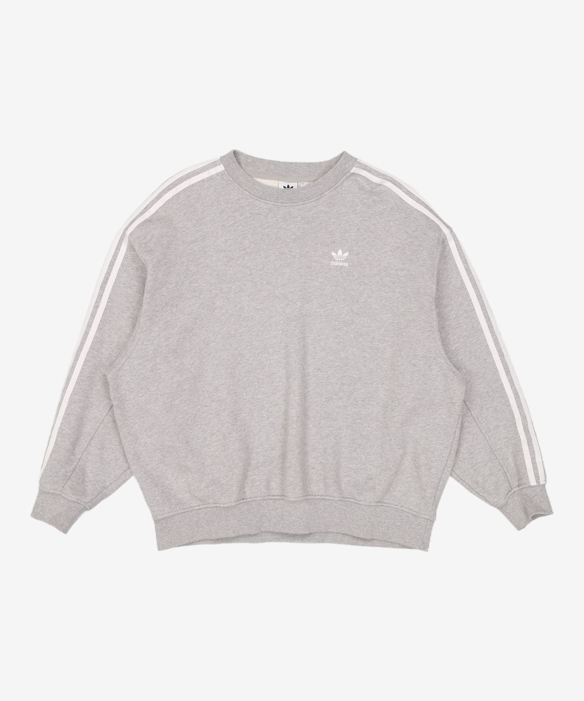 아디다스(ADIDAS) 오버사이즈 스웨트셔츠 - 그레이 / H33538 XS