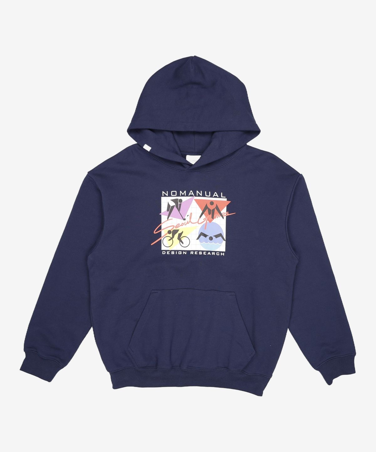 노매뉴얼(NOMANUAL) SEOUL GAMES HOODIE - DARK NAVY 95
