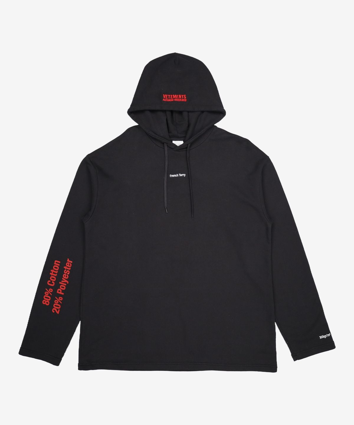 베트멍(VETEMENTS) 후드 티셔츠 S