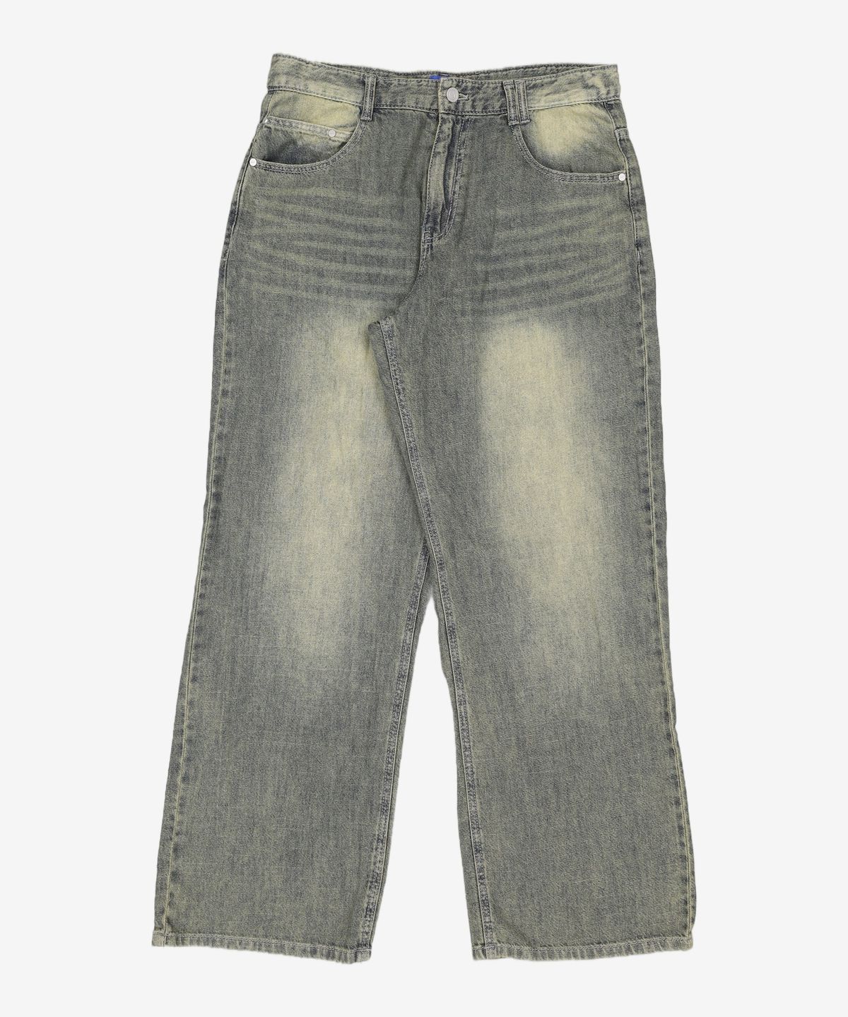 데케트(DECET) [린넨라이크]Linen Like Mid Rise Wide Jeans DCPT039Black 32