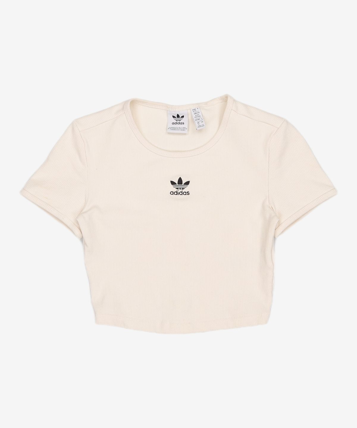 아디다스(ADIDAS) 립 크롭 티 - 화이트 / IJ7804 XS