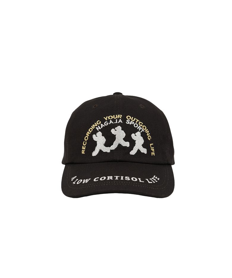 Three People Low Cortisol Ball Cap (Purple Brown)