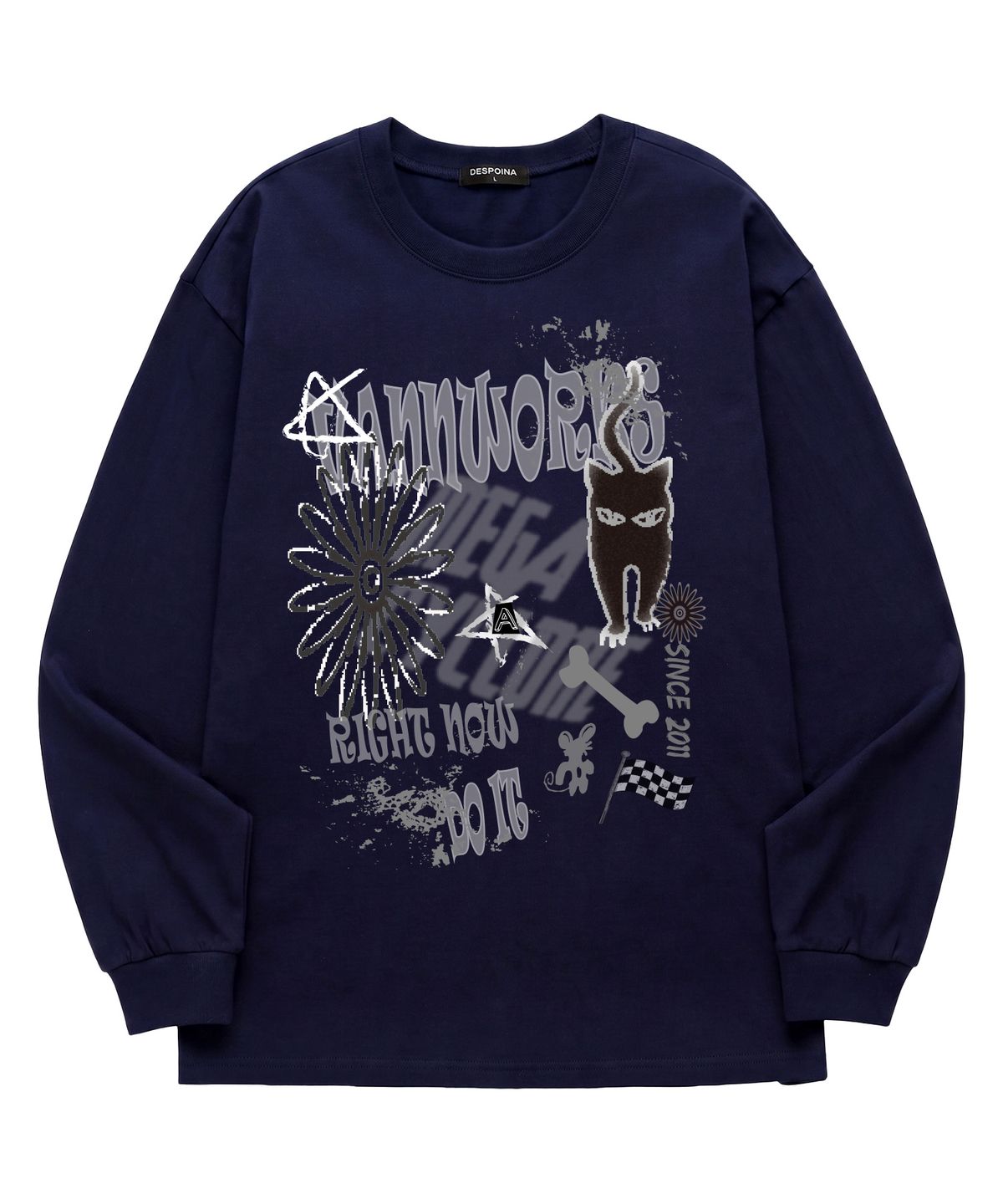 밴웍스(VANNWORKS) CAT DO IT 롱슬리브 (VLS0080) 네이비