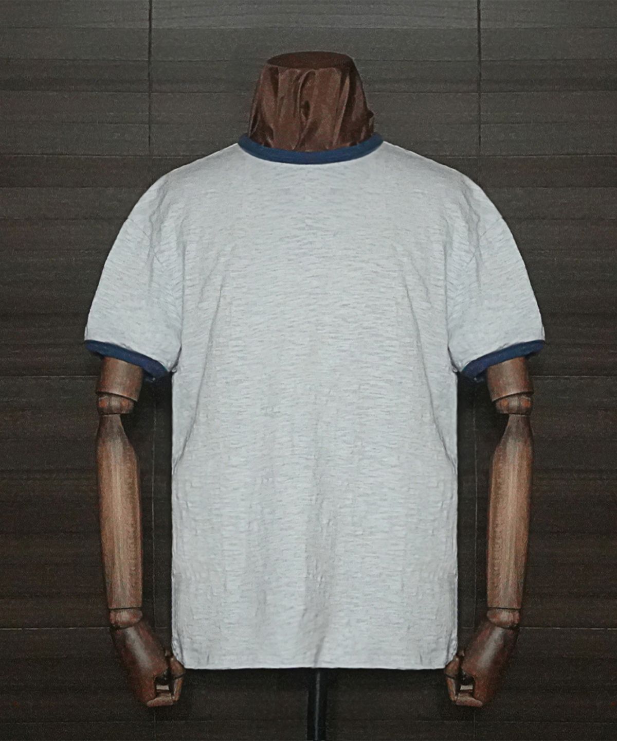 필드래프트(FIELDRAFT) [Soldier Fit] Rough Slub Ringer TEE_Melange/Blue