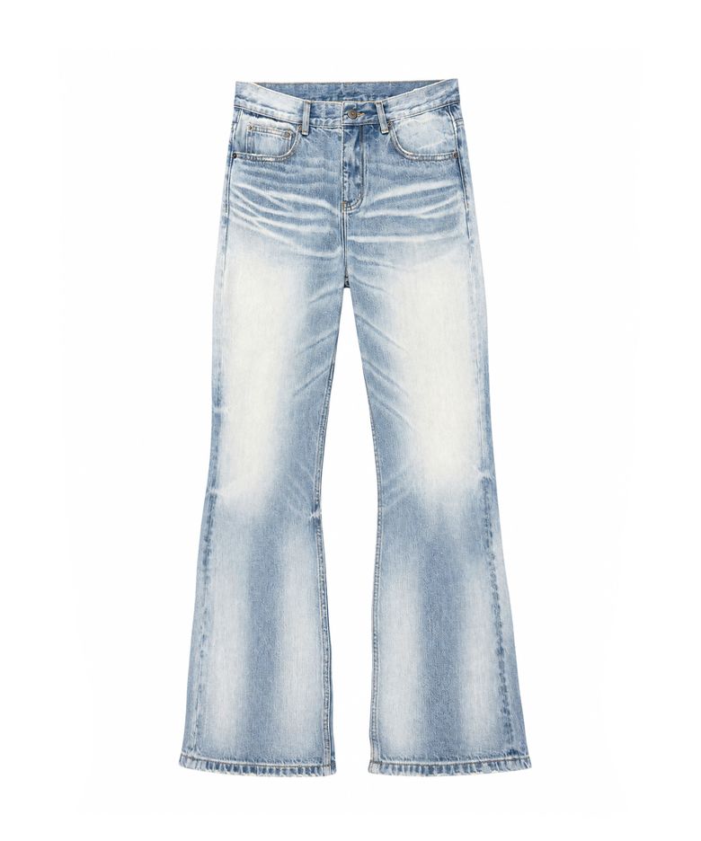 Washing Blue Flare Pants